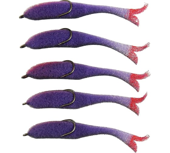 Поролоновая рыбка ЯМАН devious minnow на двойнике, р. 90 мм, цвет 25 uv, 5 шт. Y-DM90-25