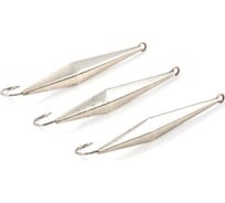 Вертикальная блесна ЯМАН киллер, размер 40 мм, вес 3.5 г, цвет никель, 3 шт. Я-БВ205