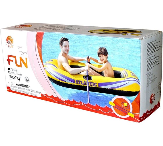 Надувная лодка с веслами и насосом JILONG ATLANTIC 200SET, 192х115 см JL007229-1NPF