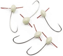 Полимерная мормышка ЯМАН шар с отверстием, d-5 мм, крючок №12, фосфор, 5 шт Я-МР1879