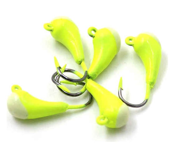 Мормышка ЯМАН уралка с ушком, цвет 01, с фосфорной пяткой, d 4, вес 0.6 г, 5 шт Я-МР0794 1