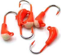 Мормышка ЯМАН уралка с ушком, цвет 04, с фосфорной пяткой, d 3, вес 0.3 г, 5 шт Я-МР0792