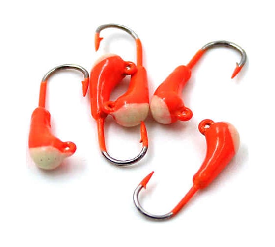 Мормышка ЯМАН уралка с ушком, цвет 04, с фосфорной пяткой, d 3, вес 0.3 г, 5 шт Я-МР0792 1