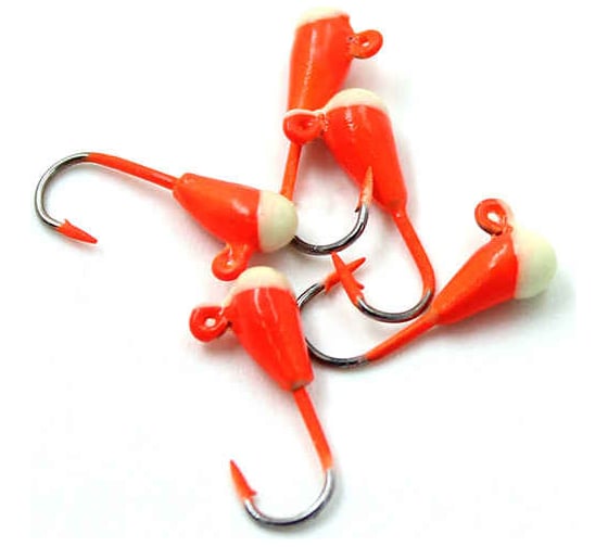 Мормышка ЯМАН капля с ушком, цвет 04, с фосфорной пяткой, d 3, вес 0.3 г, 5 шт Я-МР0771 1