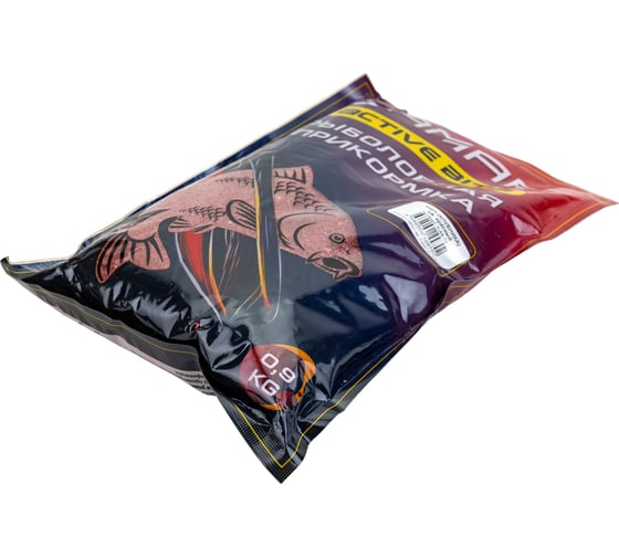 Прикормка ЯМАН active bite карп, клубника, красный, 900 г Y-AB-03