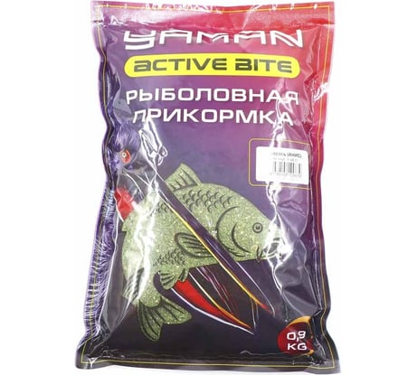 Прикормка ЯМАН active bite карась, анис, зелёный, 900 г Y-AB-01