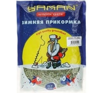Прикормка ЯМАН winter taste гранулы, 3 мм, карась, зимняя, конопля, зелёный, 700 г Y-WT-20