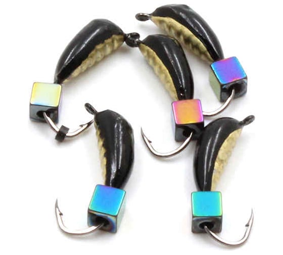 Вольфрамовая безнасадочная мормышка ЯМАН овсинка №4, вес 0.85 г, кубик, латунь, 5 шт Я-МР0915 1