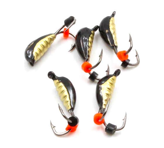 Вольфрамовая безнасадочная мормышка ЯМАН овсинка коза №2, вес 0.40 г, латунь, 5 шт Я-МР0921 1