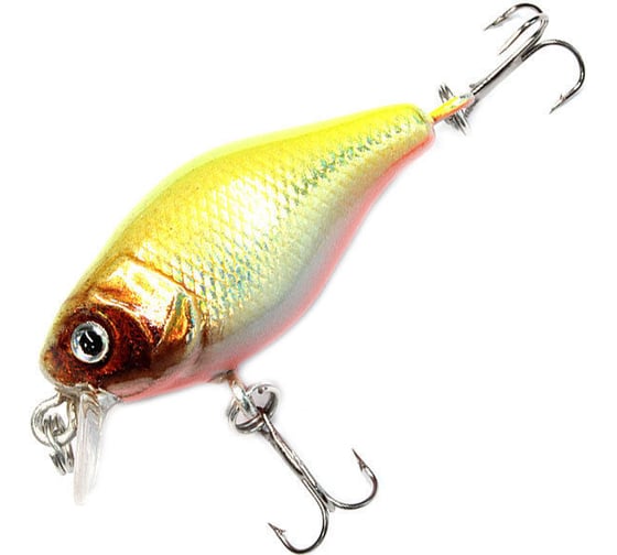 Воблер Namazu heady crank, l-45мм, 4.3г, кренк, плавающий, 0-1.5м, цвет 2 N30-45-2