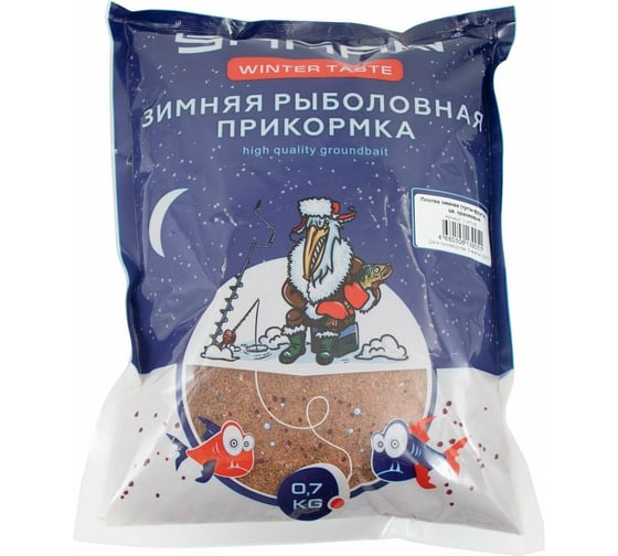 Прикормка ЯМАН winter taste плотва, зимняя, увлажненная, тутти-фрутти, оранжевый, 700 г Y-WT-26