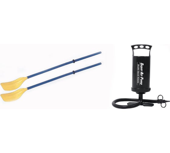 Надувная лодка с веслами и насосом JILONG ATLANTIC 300SET 230х135см JL007230-1NPF