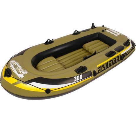 Надувная лодка с веслами и насосом JILONG FISHMAN 300SET 252х125х40см JL007208-1N