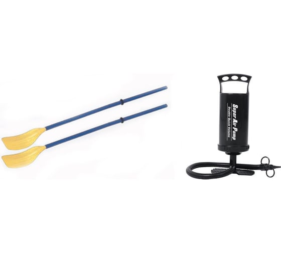 Надувная лодка с веслами и насосом JILONG FISHMAN 300SET 252х125х40см JL007208-1N