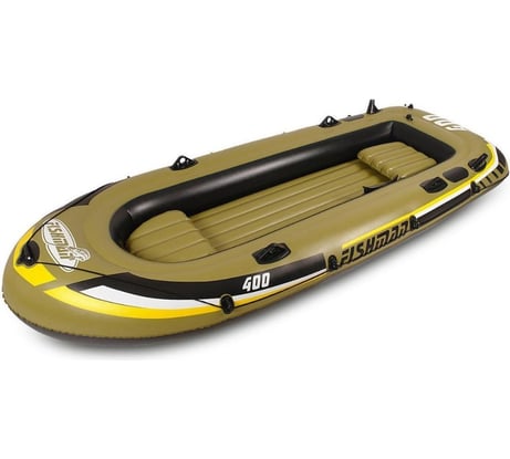 Надувная лодка с алюминиевыми веслами и насосом JILONG FISHMAN 400SET 340х142х48см JL007210-1N