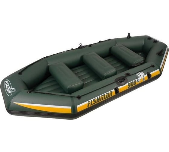 Надувная лодка с алюминиевыми веслами и насосом JILONG FISHMAN II 500 BOAT 328х144х46см JL007212N