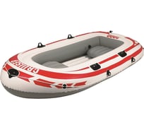 Надувная лодка с веслами и насосом JILONG CRUISER BOAT CB3000 SET 252х125х40см, серая JL007008-4N