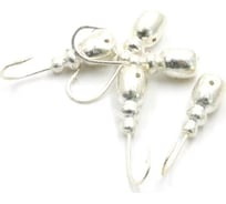 Мормышка ЯМАН немка с отверстием, silver plated, вес 0.8 г, 5 шт Я-МР0205