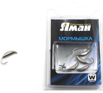 Мормышка ЯМАН вольфсупер банан с ушком, р. 2.7, вес 0.70 г, никель, 5 шт Я-МР0434