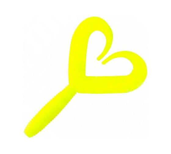 Твистер ЯМАН pro loop-two, р.4 inch, цвет n02 - chartreuse, 5 шт. YP-LT4-02