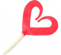 Твистер ЯМАН pro loop-two, р.4 inch, цвет n05 - white with red tail, 5 шт. YP-LT4-05