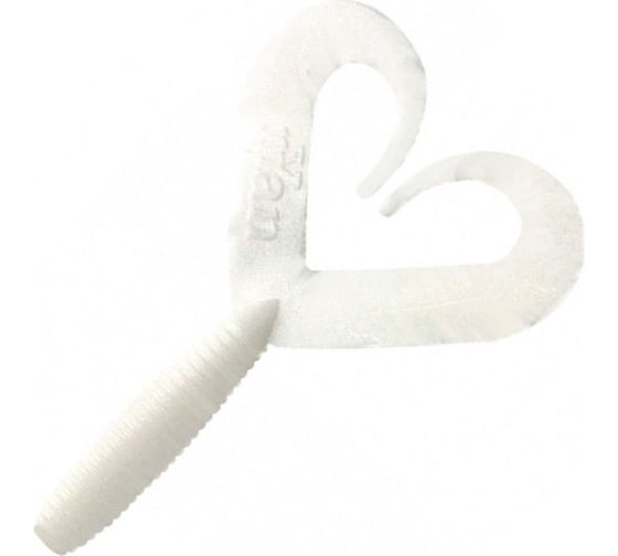 Твистер ЯМАН pro loop-two, р.2 inch, цвет n01 - white, 10 шт. YP-LT2-01