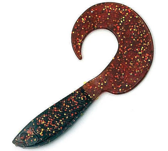 Твистер ЯМАН pro mermaid tail, р.3 inch, цвет n09 - motor oil, 10 шт. YP-MT3-09 1
