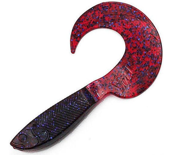 Твистер ЯМАН pro mermaid tail, р.3 inch, цвет n04 - grape, 10 шт. YP-MT3-04 1
