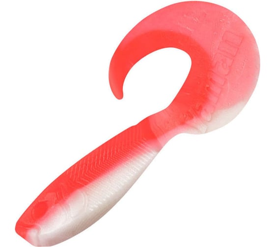 Твистер ЯМАН pro mermaid tail, р.3 inch, цвет n27 - red white, 10 шт. YP-MT3-27 1