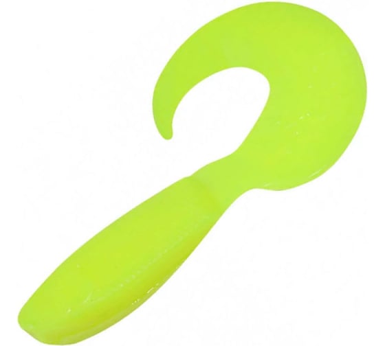 Твистер ЯМАН pro mermaid tail, р.3 inch, цвет n02 - chartreuse, 10 шт. YP-MT3-02