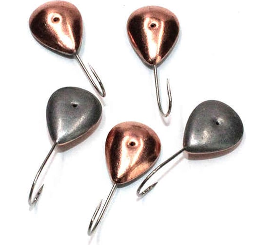 Мормышка ЯМАН паяная сердечко, вес 0.74 г, медь, 5 шт Я-МРЛ205 1