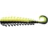 Твистер ЯМАН pro ruff, р.4 inch, цвет n32 - black red flake/chartreuse, 5 шт. YP-R4-32 1