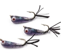 Мормышка ЯМАН малек пыздрик, с ушком, l-13 мм, вес 0.15 г, крючок kumho №12, черный, 3 шт Я-МР1910