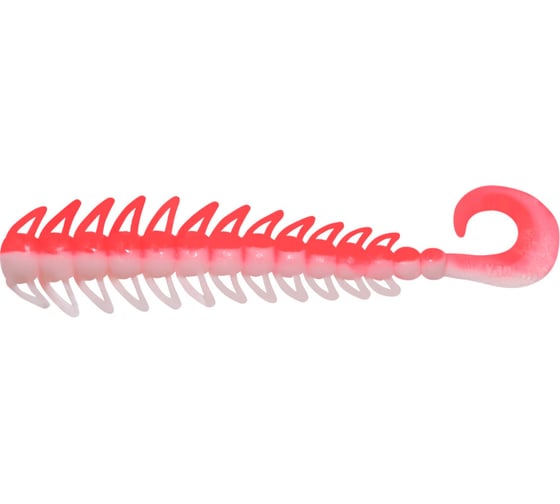 Твистер ЯМАН pro ruff, р.3 inch, цвет n27 - red white, 10 шт. YP-R3-27 1
