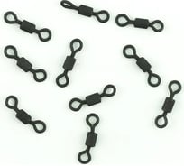 Вертлюг Namazu pro rolling ribbed swivel, латунь, carbon, р. 7, test-14 кг, 10 шт NP-FT-RRS7C