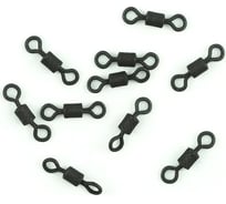 Вертлюг Namazu pro rolling ribbed swivel, латунь, carbon, р. 9, test-6 кг, 10 шт NP-FT-RRS9C