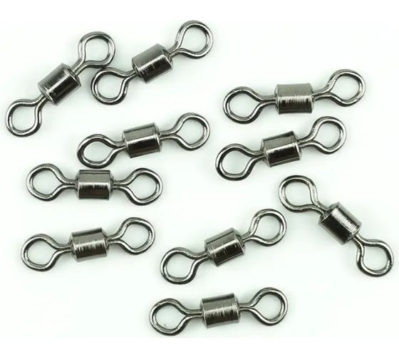 Вертлюг Namazu rolling swivel, латунь, цвет bn, р. 6, test-19 кг, 10 шт N-FT-CS6 1