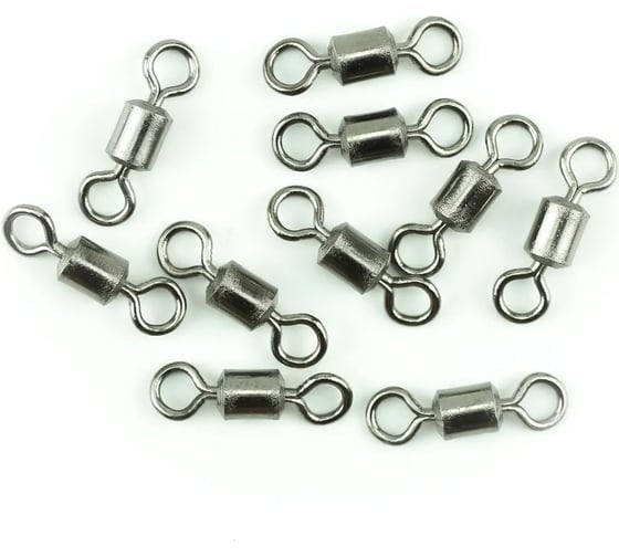 Вертлюг Namazu rolling swivel, латунь, цвет bn, р. 1, test-43 кг, 10 шт N-FT-CS1 1