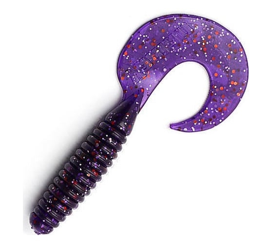 Твистер ЯМАН pro spiral, р.2.5 inch, цвет n08 - violet, 10 шт. YP-S25-08