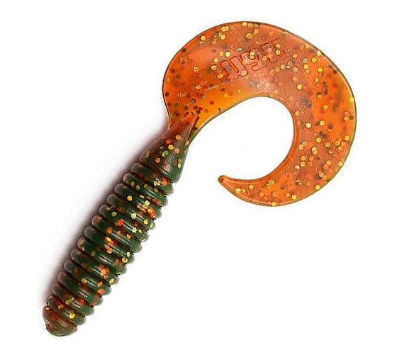 Твистер ЯМАН pro spiral, р.2.5 inch, цвет n09 - motor oil, 10 шт. YP-S25-09 1