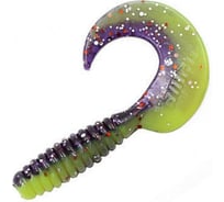 Твистер ЯМАН pro spiral, р.4 inch, цвет n26 - violet chartreuse, 5 шт. YP-S4-26