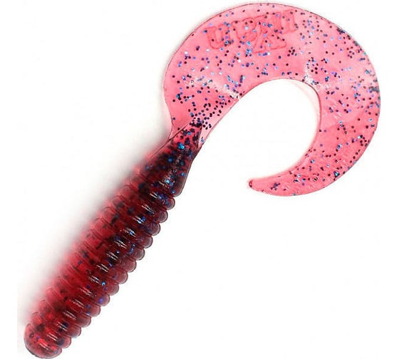Твистер ЯМАН pro spiral, р.4 inch, цвет n04 - grape, 5 шт. YP-S4-04 1