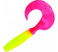 Твистер ЯМАН pro spiral, р.4 inch, цвет n06 - chartreuse red tail, 5 шт. YP-S4-06
