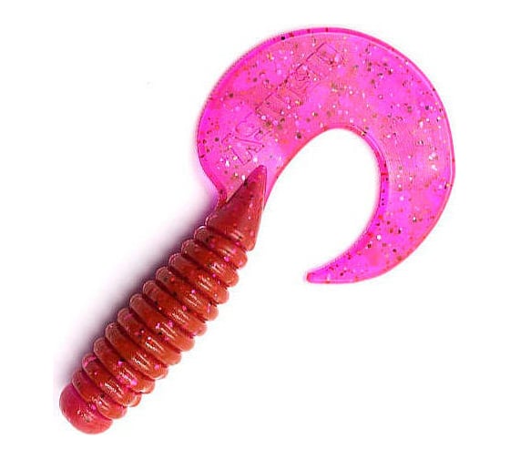 Твистер ЯМАН pro spiral, р.4 inch, цвет n21 - magic violet, 5 шт. YP-S4-21 1