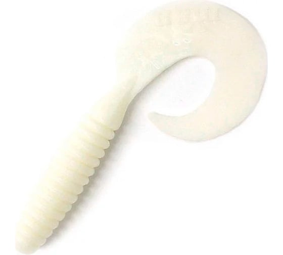 Твистер ЯМАН pro spiral, р.4 inch, цвет n01 - white, 5 шт. YP-S4-01 1