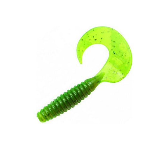 Твистер ЯМАН pro spiral, р.4 inch, цвет n10 - green pepper, 5 шт. YP-S4-10 1