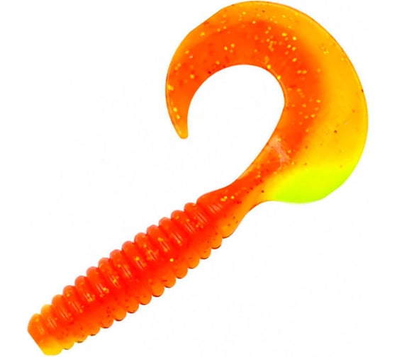 Твистер ЯМАН pro spiral, р.4 inch, цвет n25 - sunshine, 5 шт. YP-S4-25 1