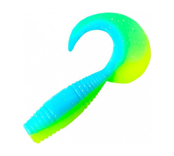 Твистер ЯМАН pro spry tail, р.3 inch, цвет n18 - ice chartreuse, 8 шт. YP-ST3-18