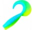 Твистер ЯМАН pro spry tail, р.3 inch, цвет n18 - ice chartreuse, 8 шт. YP-ST3-18 1