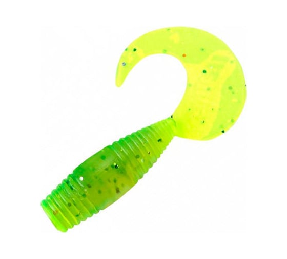 Твистер ЯМАН pro spry tail, р.1,5 inch, цвет n10 - green pepper, 10 шт. YP-ST15-10